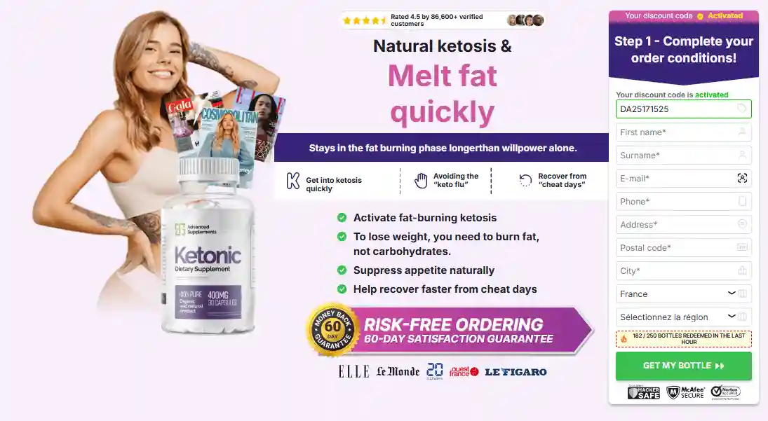 Ketonic Keto Capsules Order Page